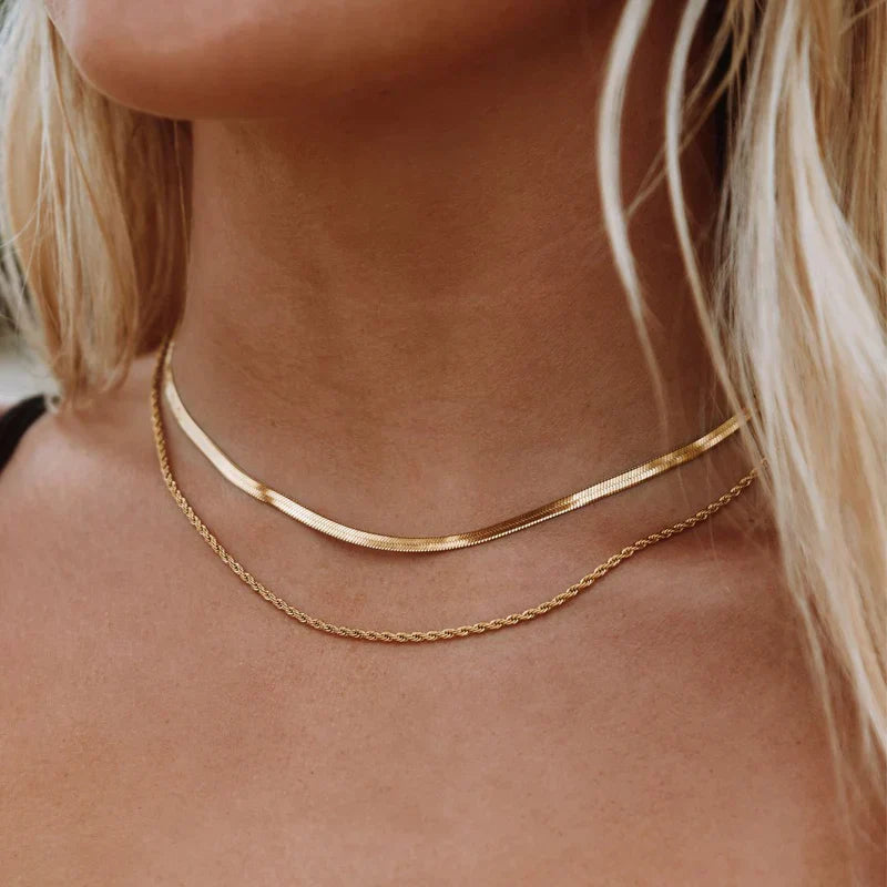 Herringbone Layered Necklace