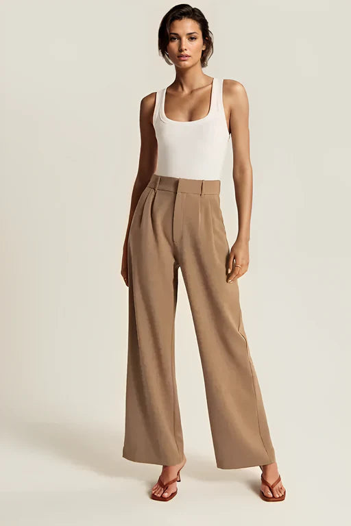 Wide Leg Tailored Pants