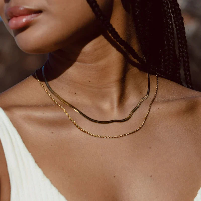 Herringbone Layered Necklace